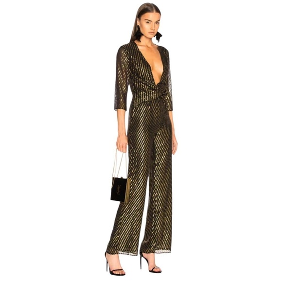 NWT REVOLVE LPA Jumpsuit 437 Black S - Picture 1 of 1